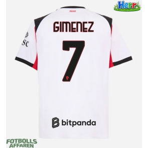 AC Milan Santiago Gimenez #7 Bortatröja 2025-26 Kortärmad